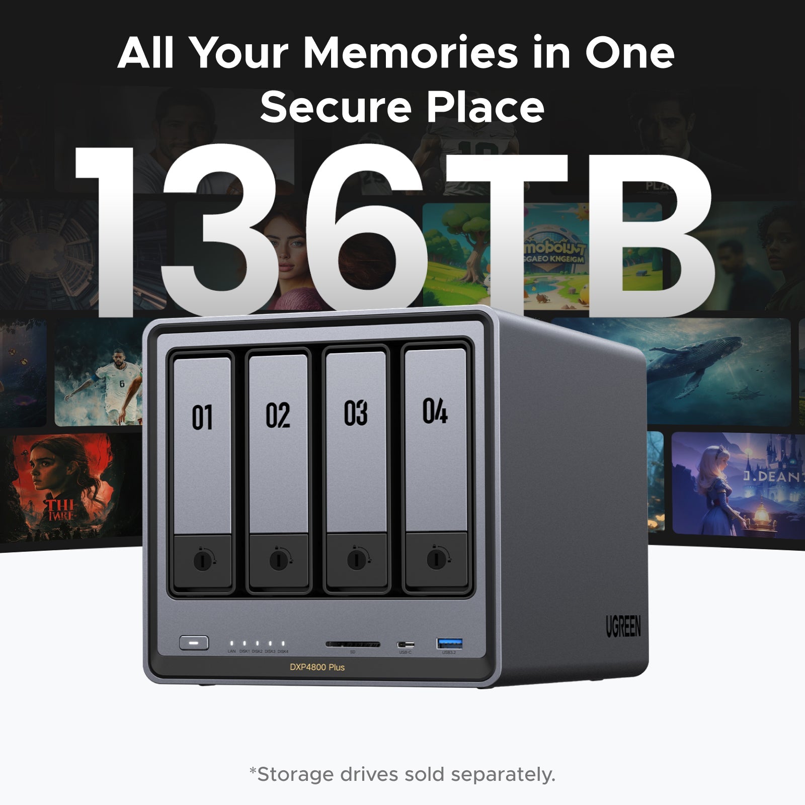 High-Performance NAS | 4-Bay NAS Storage – NAS UGREEN AU