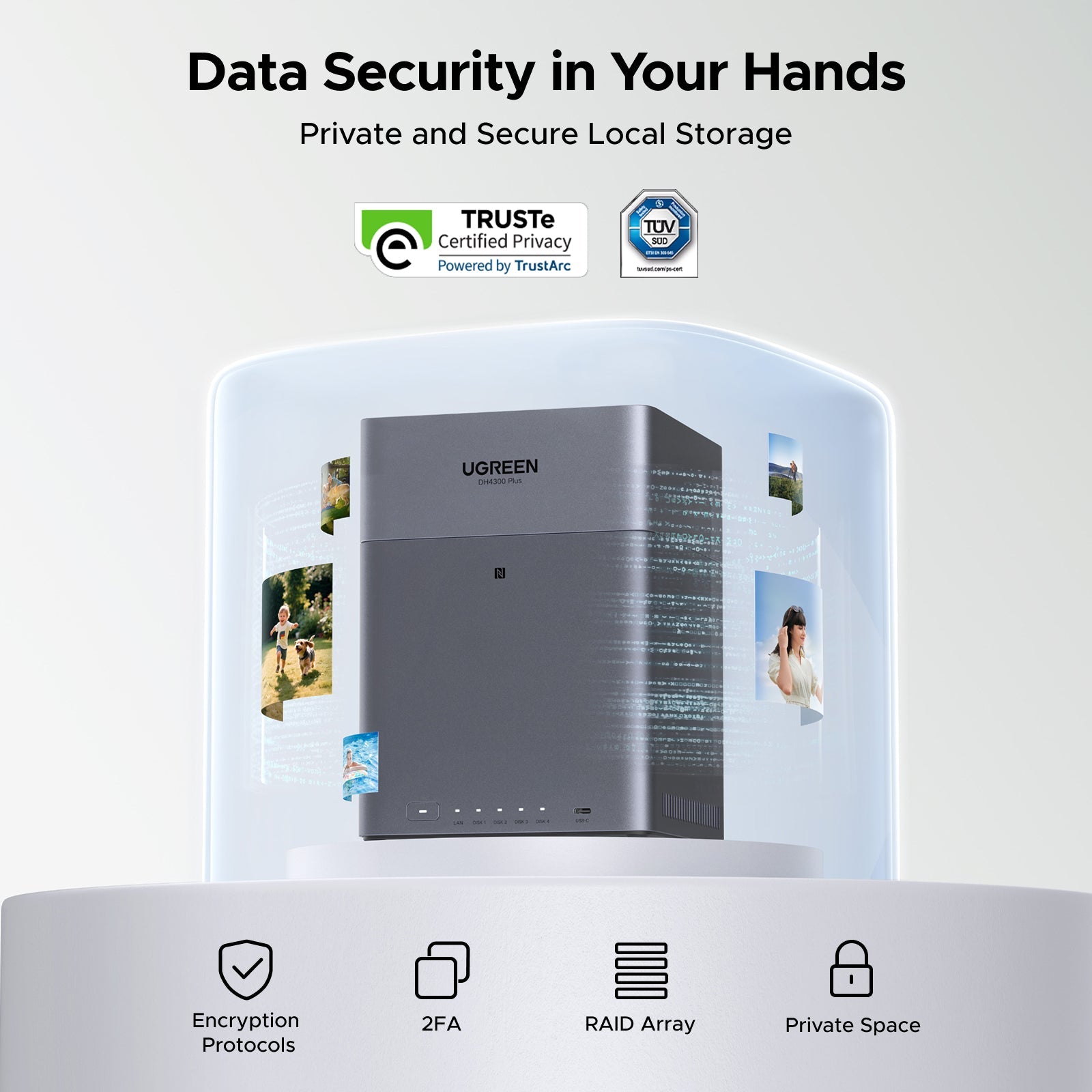 UGREEN NAS Storage 120TB – AI Organization for Family Memories