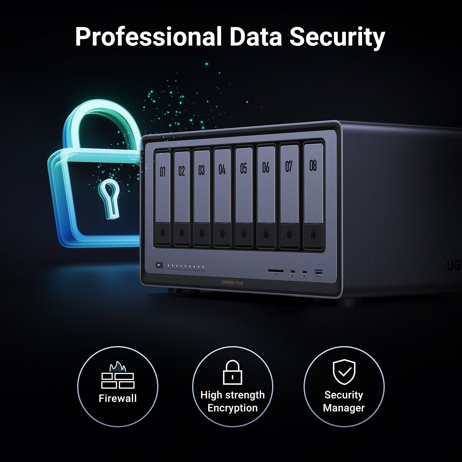 UGREEN 8-Bay NAS Server | Massive 256TB Storage & 10GbE Ports