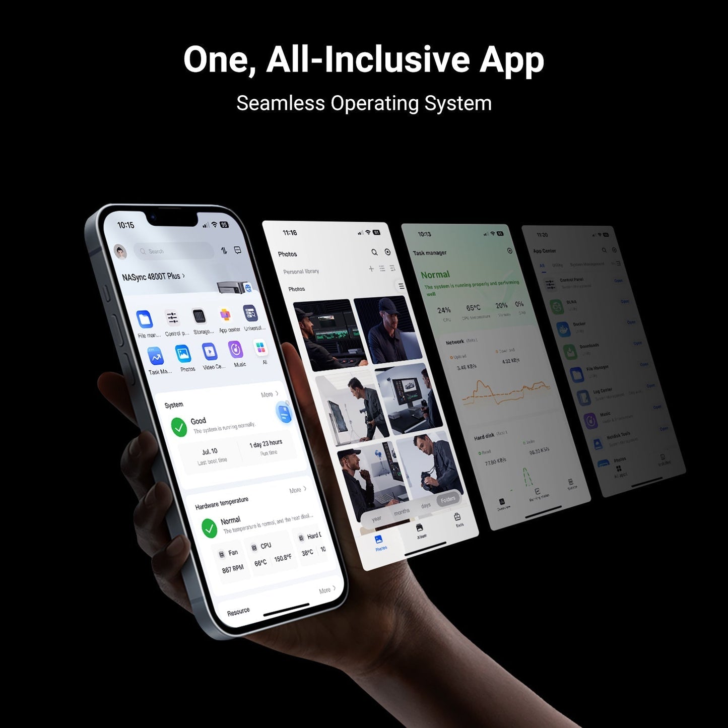 UGREEN NAS storage DXP480T Plus  avaible on phone, checking condition and resources like photos.