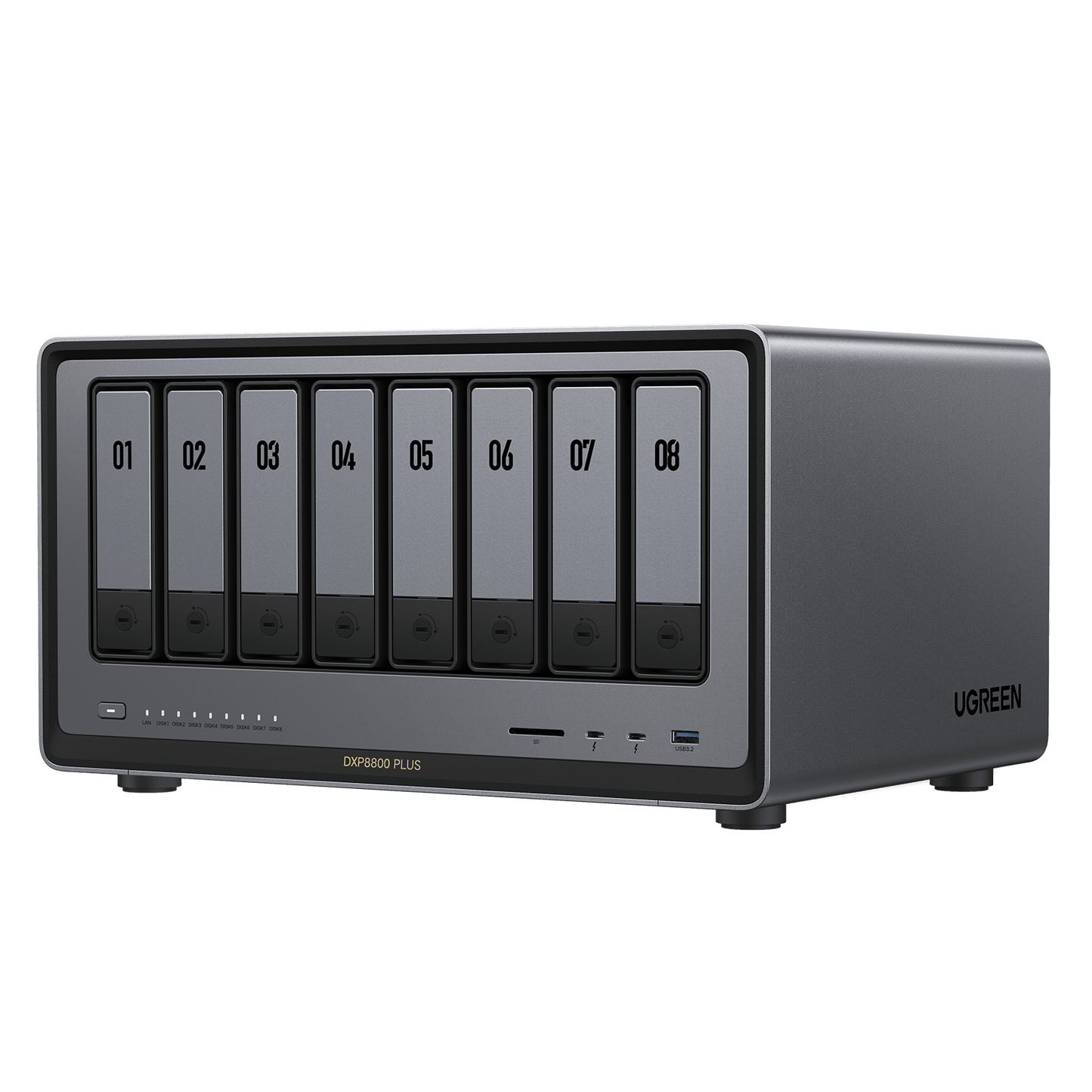 UGREEN NASync DXP8800 Plus with 8-Bay, 208TB Massive Data Storage and equiped with 12th Gen 10-core Intel® Core™ Processor