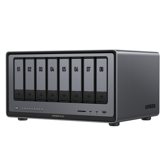 UGREEN NASync DXP8800 Plus with 8-Bay, 208TB Massive Data Storage and equiped with 12th Gen 10-core Intel® Core™ Processor