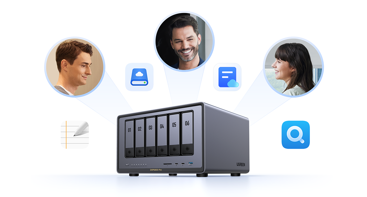 With  NAS Storage, You can get the Job done together