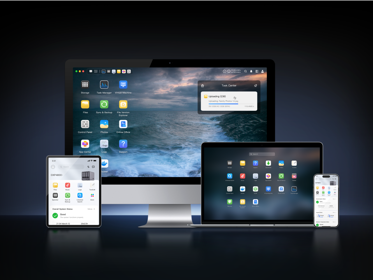 The ugreen nas operating system is simple