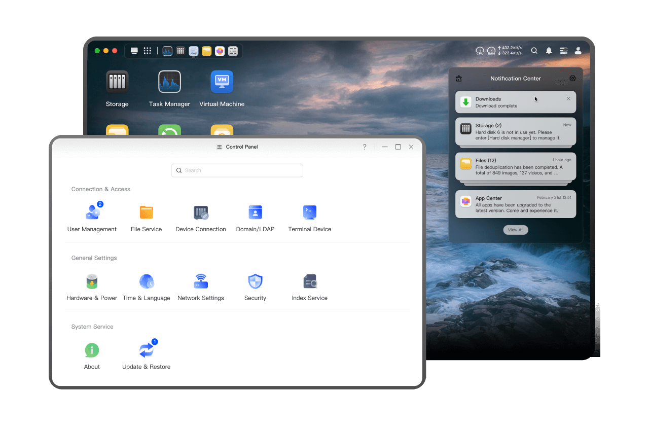 The Ugreen NAS operating system is designed to be intuitive and clean