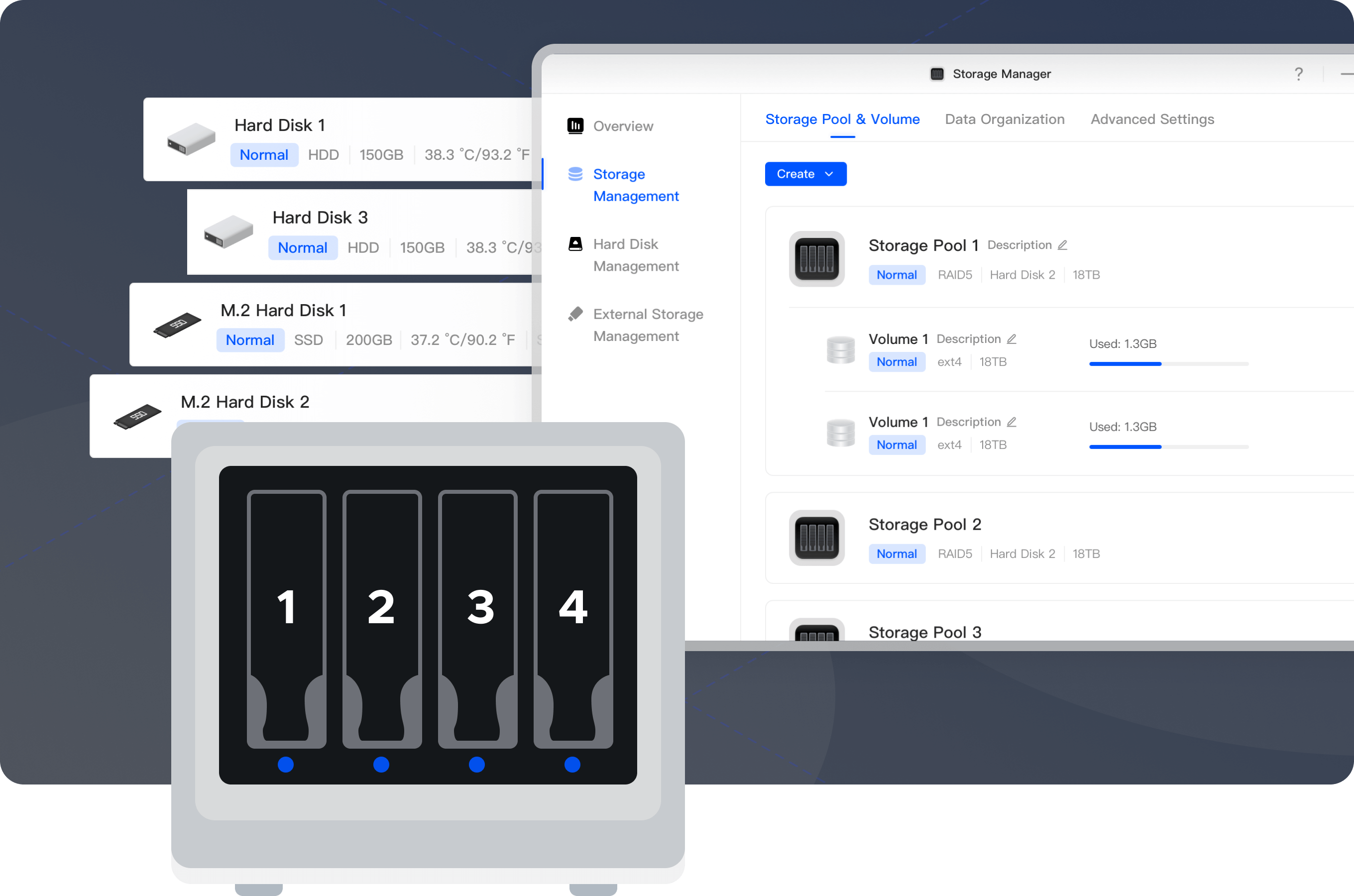UGREEN NAS allows for diverse storage configurations.